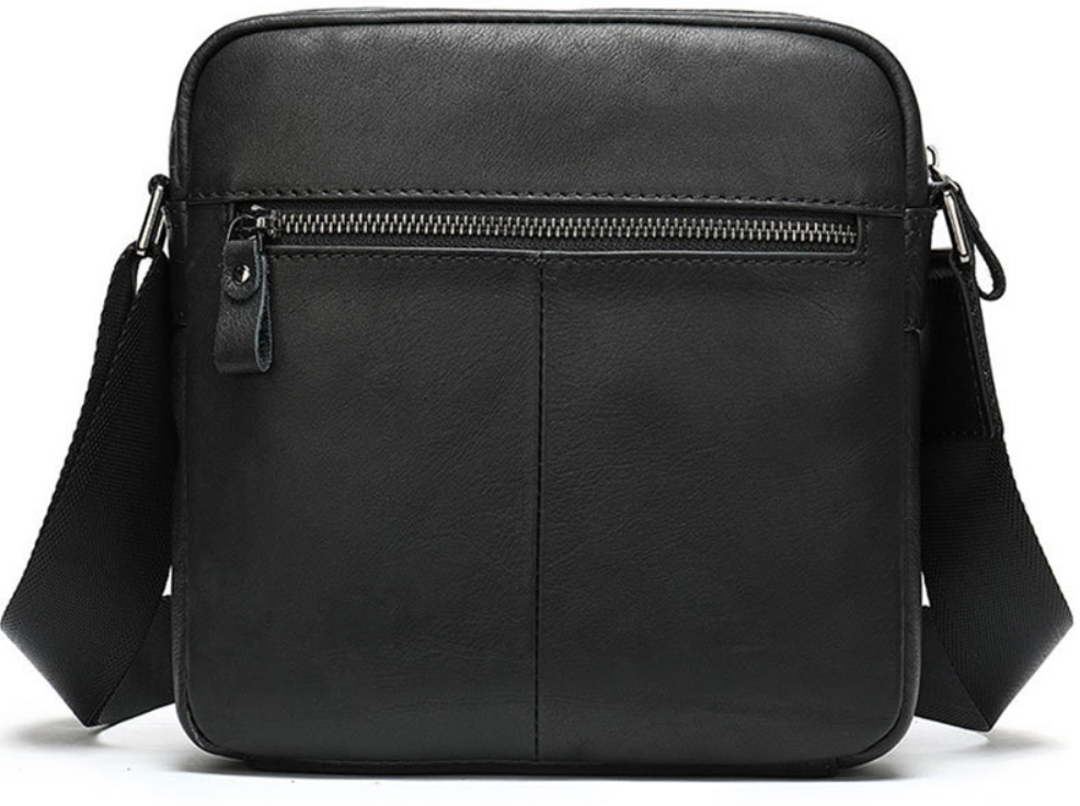 Компактная сумка через плечо из кожи Vintage 20034 Черная Киев - изображение 7