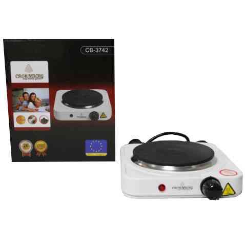 Плита побутова переносна Crownberg CB-3742, Зручна настільна плита для приготування страв BV-96 Івано-Франківськ