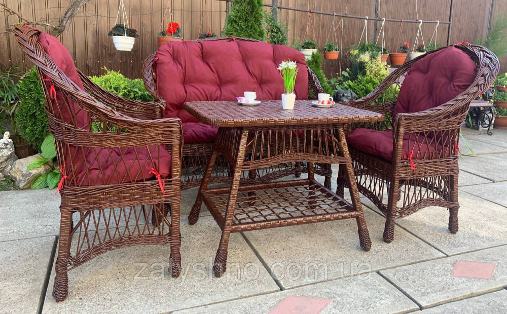 Комплект мебели садовой плетеной из лозы Киев - изображение 4