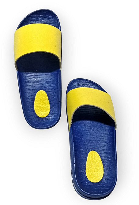 Шльопанці Дитячі шкіряні синьо-жовті PaGo розпродаж! Одеса - фото 12