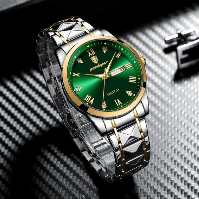 Часы мужские наручные Poedagar Omega Sahara Gold (2 ремешка) Винница - изображение 5