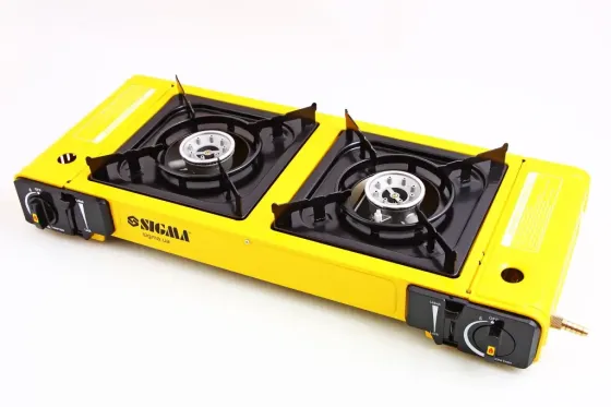 Плита газовая, 2-конфорочная Sigma пьезоподжиг, под газовые баллоны Винница