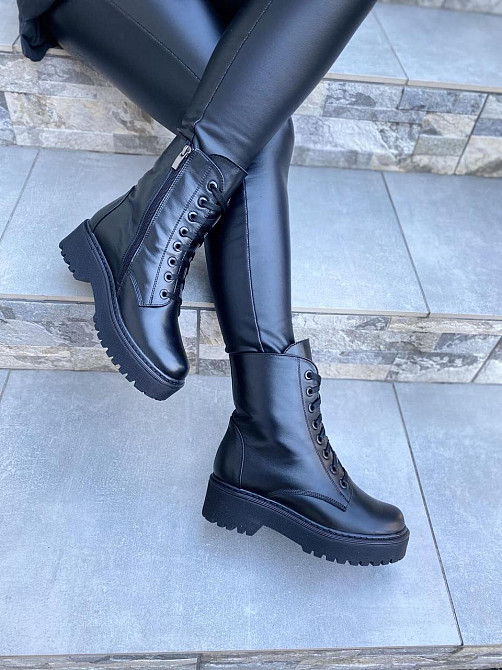 Черевики жіночі M.KRAFT A22 чорні (зима, шкіра натуральна) (4282) 36-40 39 Коломыя - изображение 1