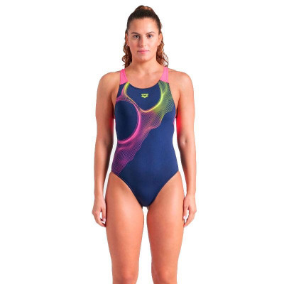 Купальник Arena Ripples Swimsuit V Back B 009021-780 синій 42 (3468337506102) Винница - изображение 1
