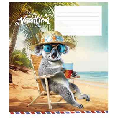 Тетрадь Школярик Cool vacation 12 листов линия (012-3318L) Винница