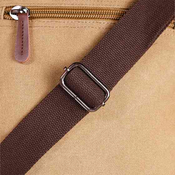 Чоловіча сумка листоноша на плече із щільного текстилю Vintage 22229 Пісочний Київ