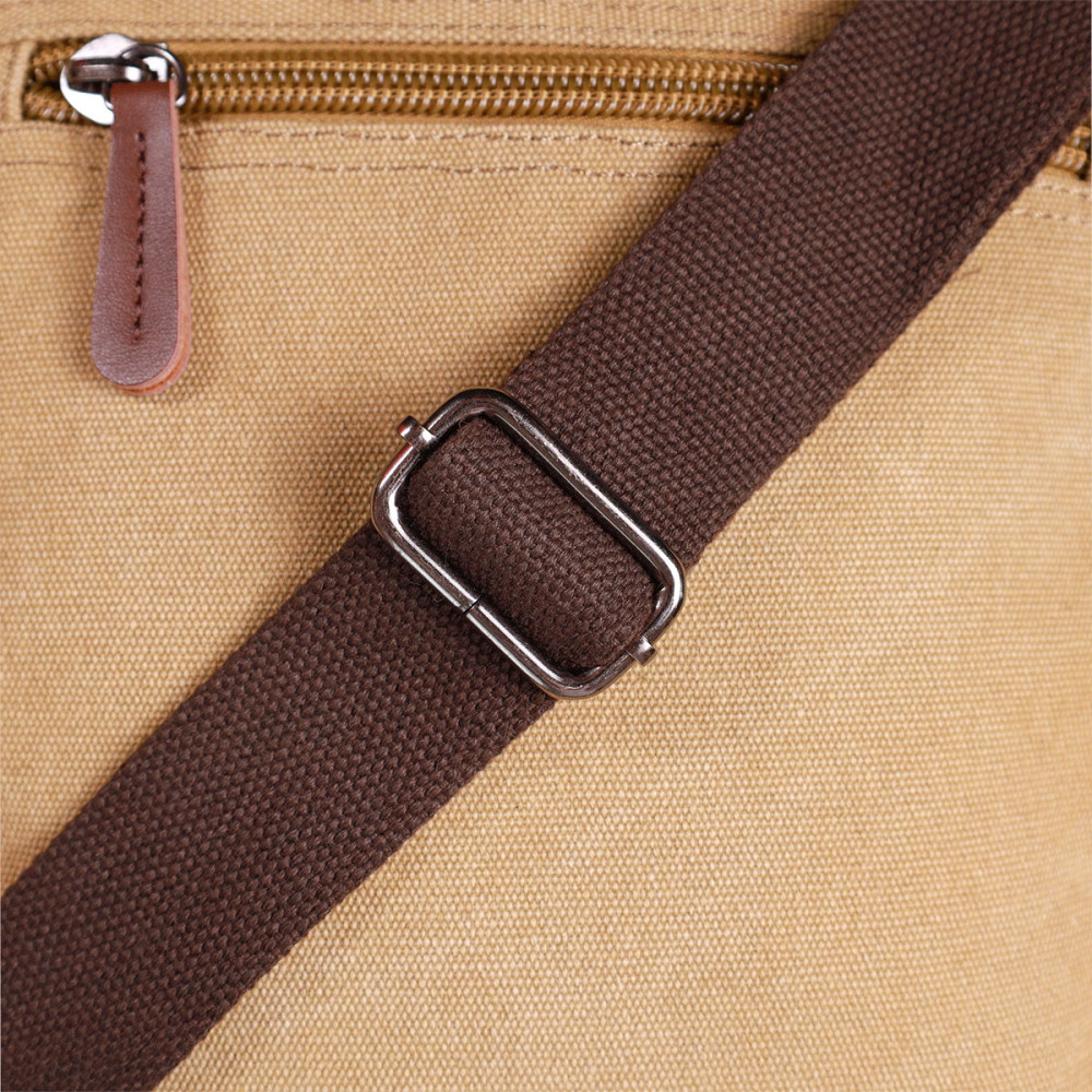 Чоловіча сумка листоноша на плече із щільного текстилю Vintage 22229 Пісочний Київ - фото 1