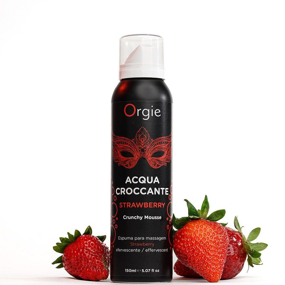 Масажна пінка Orgie – Acqua Croccante Strawberry (150 мл), ефект бульбашок, що лопаються Sex Aura Київ - фото 4
