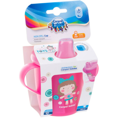 Поїльник-непроливайка Canpol babies Toys 250 мл Рожева (31/200_pin) Вінниця - фото 5