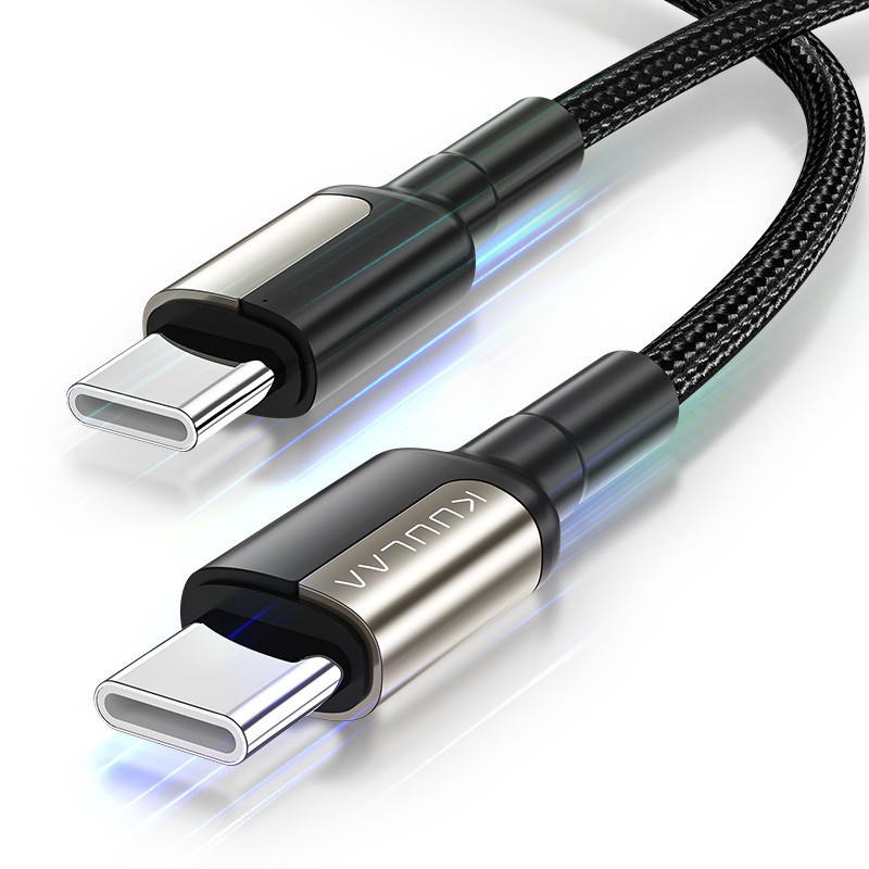 Кабель TYPE-C - TYPE-C  1м Pavareal Q28 60Вт QC3.0 шнур живлення в оплетці Київ - фото 2
