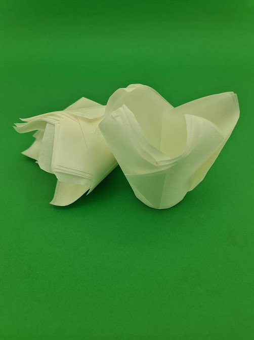 Тарталетки паперові для кексів ТЛ-175 "Тюльпан Білий" (50*75/100) (100 шт.) (1 уп.) Харків - фото 1