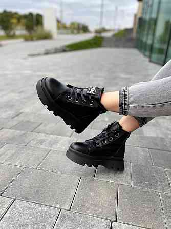 Marko Черевики жіночі DE MARKO чорні шкіра натуральна зимові размер 39-40 (4798) Коломия