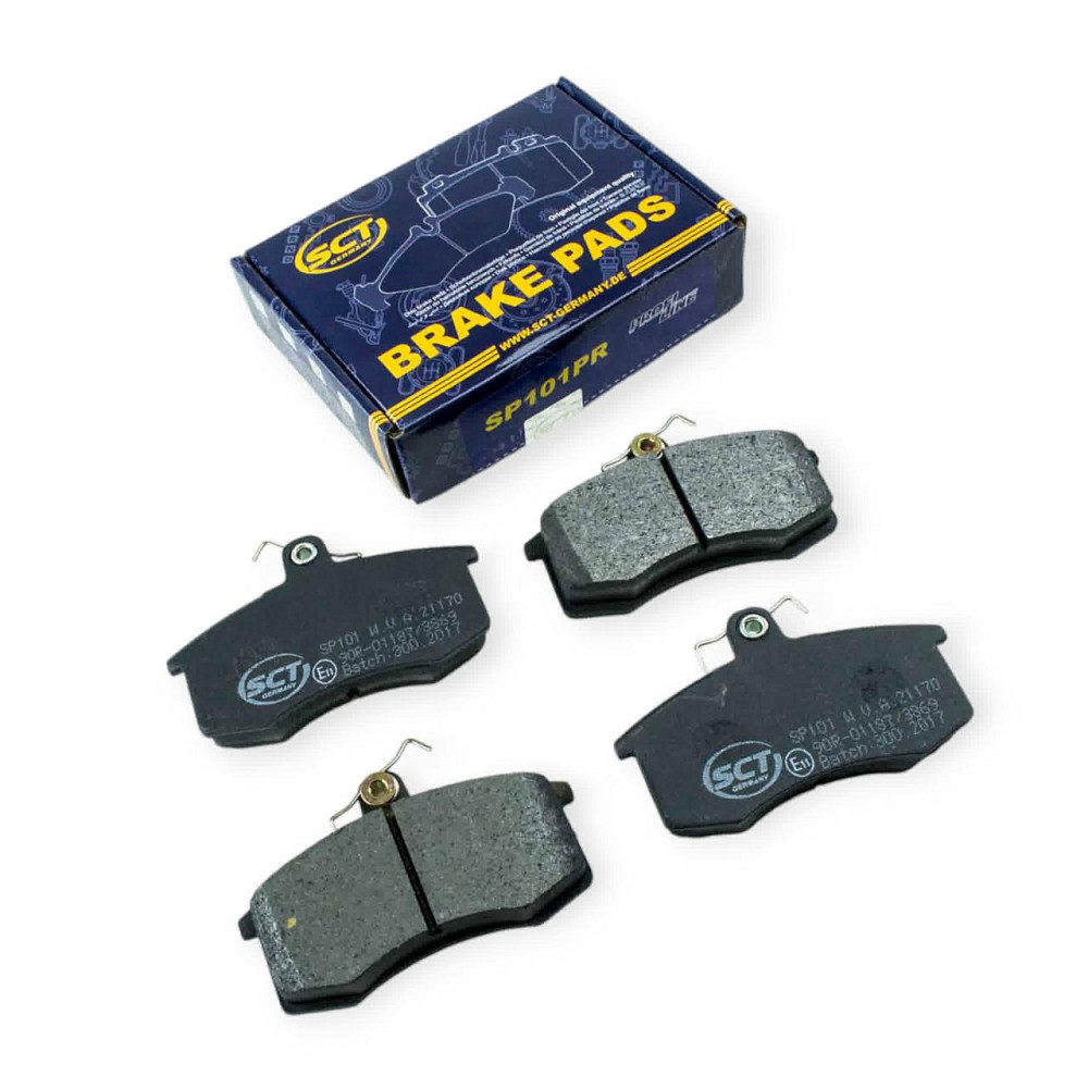 Колодки 2108, 2109, 21099, 2113-2115 передние (к-кт 4 шт) (SCT) тормозные Мукачево - изображение 1