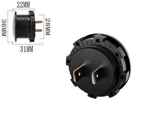 Вольтметр цифровий A4011G автомобільний врізний, зелена підсвітка Харків