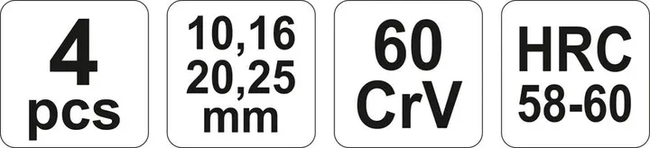 Набір стамесок з дерева 10-16-20-25мм 4 шт. YATO YT-6260 Коломыя - изображение 4