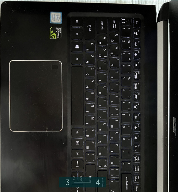 Ноутбук: ASER Aspire 7 Obsidian Black Киев - изображение 3