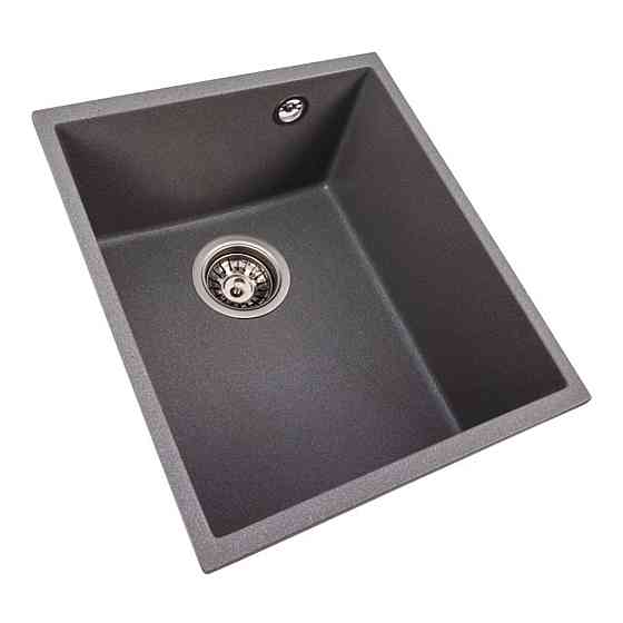 Гранітна мийка для кухні VALESO ROXY 3744 матова Сірий мусон Коломыя