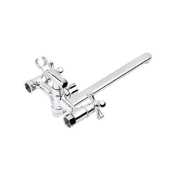 Змішувач для ванни Kroner KRM Rhein - C070 із душовим гарнітуром, хром Київ