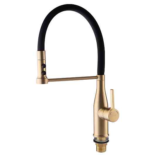 Змішувач для кухні Mixxus Premium Summer 017 BRUSHED GOLD REFL.BLACK   ( MI6964 ) 22465 Харків
