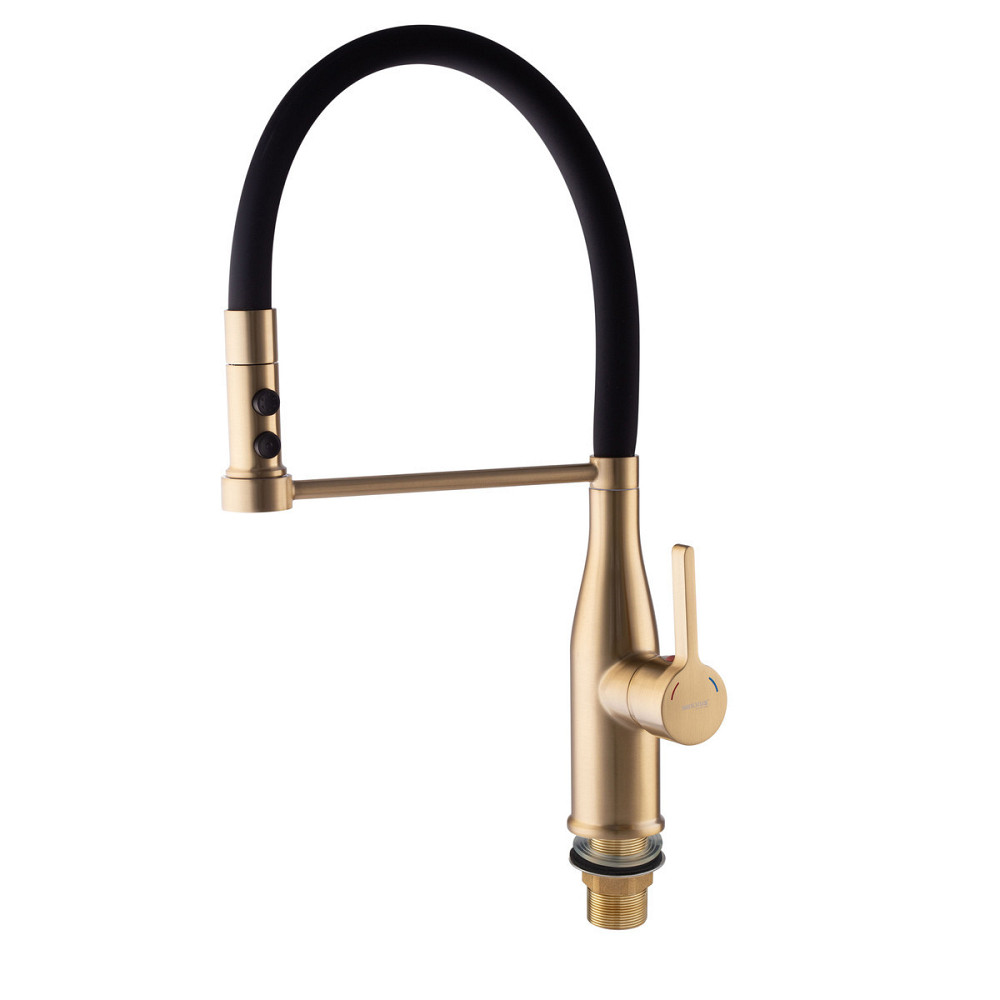 Змішувач для кухні Mixxus Premium Summer 017 BRUSHED GOLD REFL.BLACK   ( MI6964 ) 22465 Харків - фото 6