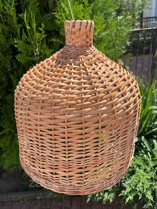 Абажур купольный  из лозы  35 см Киев - изображение 10