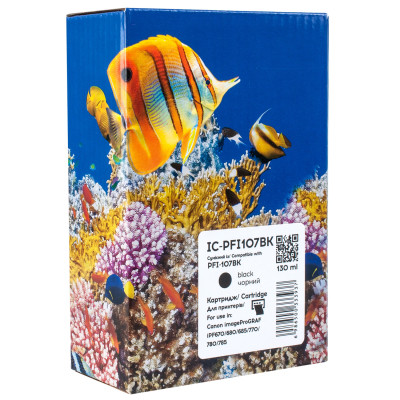 Картридж Barva Canon PFI-107BK (6705B001) 130 мл, Black (IC-PFI107BK) Винница - изображение 1