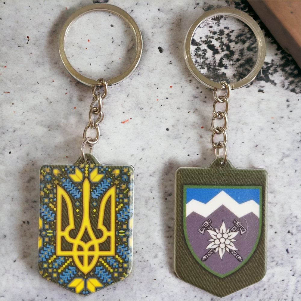 Брелок гумовий 10 окрема гірничо-штурмова бригада Київ - фото 2