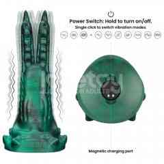 Вібростимулятор - Double-Claw Vibrating Silicone Dildo Savage Charm Sex Aura Київ
