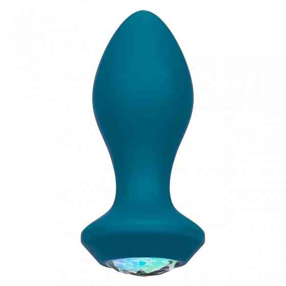 Анальная пробка с вибрацией Vibrating Crystal Probe Голубая California Exotic Sex Aura Киев