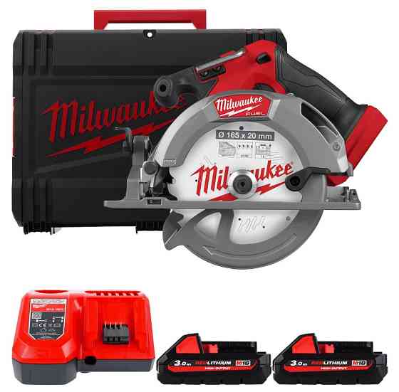 Пила дисковая ручная аккумуляторная MILWAUKEE, M18 FCS552-302X, O165мм (зарядное устройство, 2акум. Х 3 Аг, HDкейс) Одесса