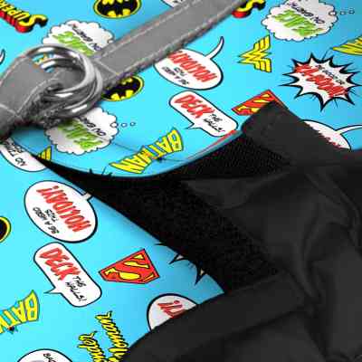 Шлей для собак WAUDOG Clothes с QR паспортом "Лига Справедливости в голубом" XS1 (1001-4002) Винница