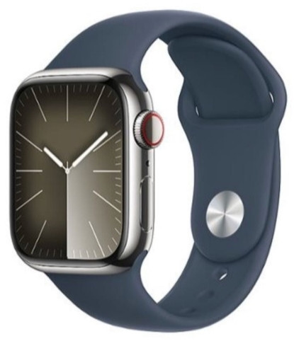 Смарт-Часи: Apple Watch Series 9 GPS Cellular 41 mm. Silver Steel ( MRJ23) Київ - фото 1