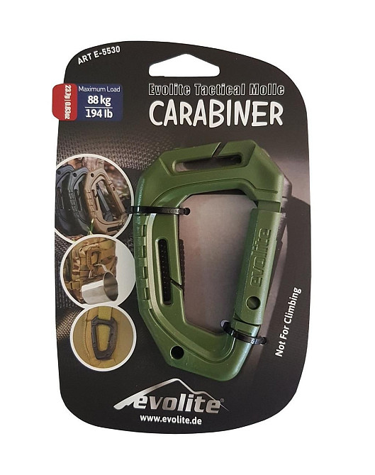 Карабин тактический tac-link 80 кг для системы молли для военной экипировки и туристов Одесса - изображение 10