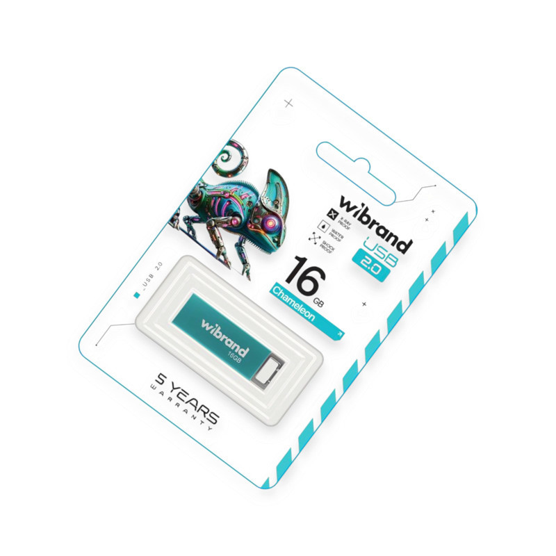 Флешка USB 2.0 16Gb Сhameleon blue Wibrand Мукачево - изображение 1