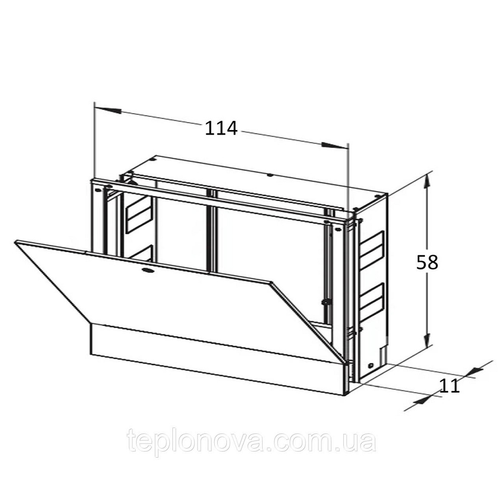 Колекторна шафа внутрішня ЕСО+ ШКВ-06 1145x580x110 Чернівці - фото 5