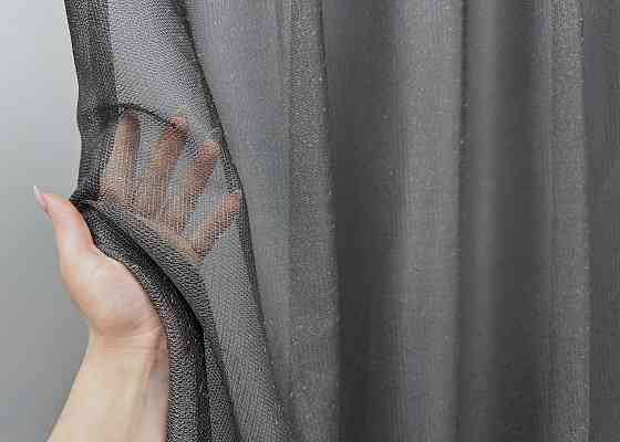 Тюль VR-Textil 1638т Greta Жаккард Графитовый 300х270 см (42-0615) Киев