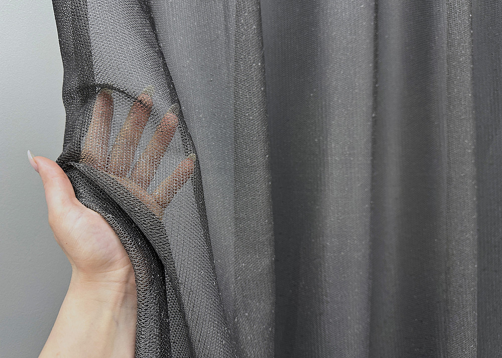 Тюль VR-Textil 1638т Greta Жаккард Графитовый 300х270 см (42-0615) Киев - изображение 4