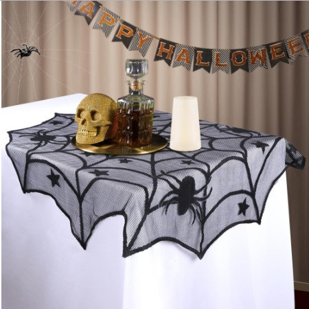 Скатерть Хэллоуин Паутина 100 см черный Киев - изображение 1