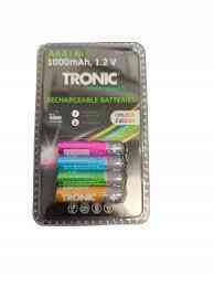 Аккумуляторные батареи Micro-NiMH AAA HR03 1000mAh 1.2v 4 шт цветные TRONIC Полтава