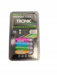 Акумуляторні батареї Micro-NiMH AAA HR03 1000 mAh 1.2v 4 шт кольорові TRONIC Полтава - фото 1