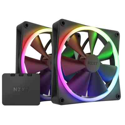 Кулер для корпуса NZXT F140RGB Twin (Black) (RF-R14DF-B1) Винница