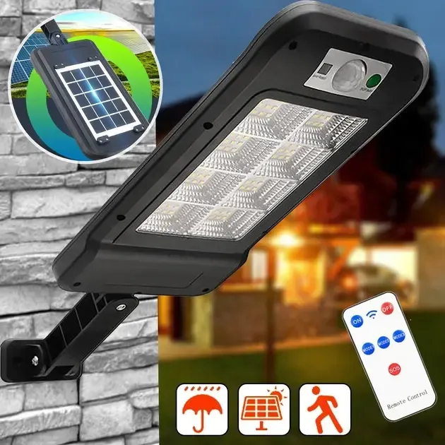 Уличный фонарь на столб Solar sensor light BK-120-8COB-B с датчиком движения и солнечной панелью Коломия - фото 4