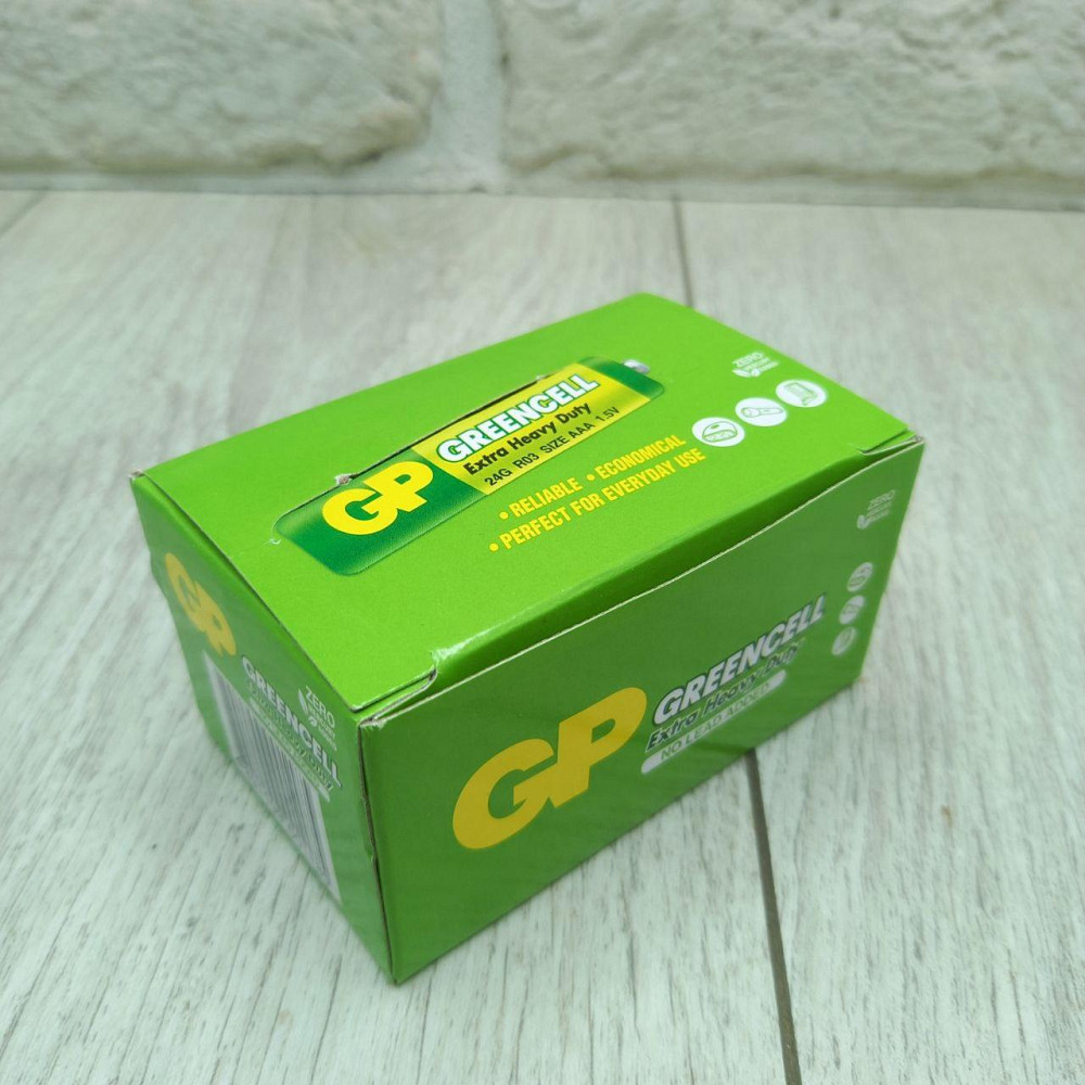 Батарейка солевая R3 GP Greencell 1.5V AAA  блок батареек  40шт Харьков - изображение 6