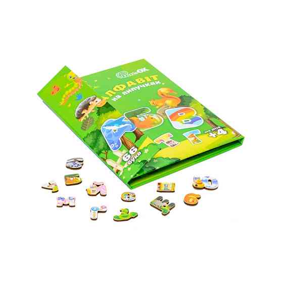 Розвиваючий дитячий "Алфавіт на липучках" Puz-26919, 66 букв Вінниця