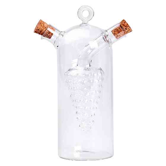 Пляшка для олії та оцту 2 в 1 подвійна 380 мл скло HP-34-12 Коломия