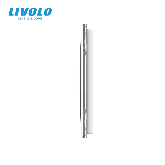 LIVOLO Рамка 3-постова порожня для трьох Х-сенсорних вимикачів (Х-Х-Х) LIVOLO, загартоване скло Коломия