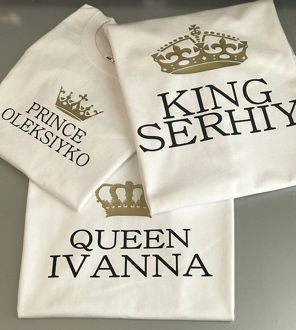 Футболки в стилі Family look для мами, тата та дитини — King/Queen/Prince/Princess Чернівці - фото 1