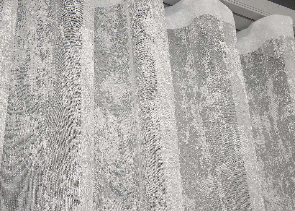 Тюль VR-Textil 1402т Мрамор Жаккард Кремовый 500х250 см (43-134) Киев - изображение 7