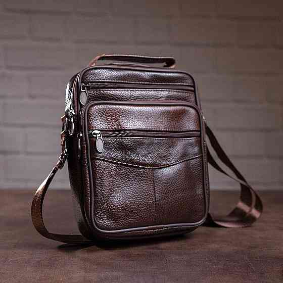 Мессенджер мужской на одно отделение 20246 Vintage Коричневый Киев