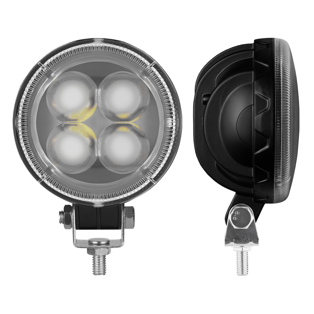Фара светодиодная Brevia Epistar 4D Spot 10-30V, 12W (4x3W), 880Lm, 1шт (10602RLX1) Львов - изображение 2